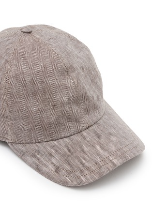 细节 - 点击放大 - BORSALINO - Herringbone Baseball Cap