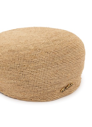 细节 - 点击放大 - BORSALINO - Crochet Raffia Flat Cap