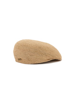 模特儿示范图 - 点击放大 - BORSALINO - Crochet Raffia Flat Cap