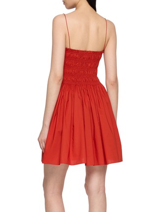 背面 - 点击放大 - MATTEAU - Shirred Bodice Cotton Mini Dress
