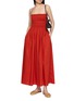 模特儿示范图 - 点击放大 - MATTEAU - Shirred Bodice Cotton Maxi Dress