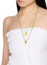模特儿示范图 - 点击放大 - SORBET ISLAND - Mango Charm Adjustable Necklace