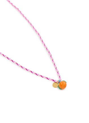 细节 - 点击放大 - SORBET ISLAND - Orange Charm Adjustable Necklace