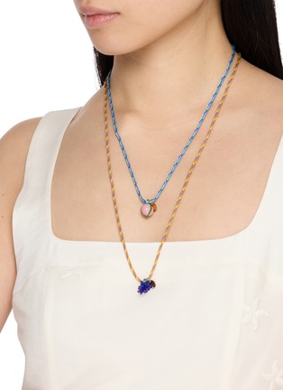 模特儿示范图 - 点击放大 - SORBET ISLAND - Fruit Charm Adjustable Necklace