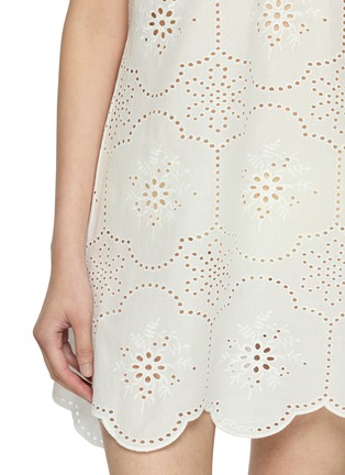  - MATTEAU - Broderie Scalloped Hem Cotton Tank Mini Dress
