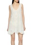 首图 - 点击放大 - MATTEAU - Broderie Scalloped Hem Cotton Tank Mini Dress