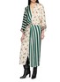 模特儿示范图 - 点击放大 - ME369 - Camila Twisted Mixed Print Midi Dress