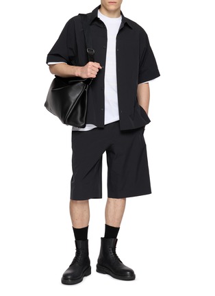 模特儿示范图 - 点击放大 - ALEXANDERWANG - Gradient Logo Cotton T-shirt