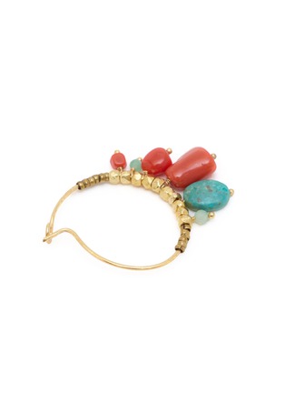 细节 - 点击放大 - UNTITLEDITION - Beaded Vermeil Silver Hoop Earrings