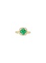 首图 - 点击放大 - LC COLLECTION JEWELLERY - 18K Gold Diamond Emerald Ring — HK 14/ EU 54