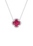 首图 - 点击放大 - LC COLLECTION JEWELLERY - 18K White Gold Diamond Ruby Necklace
