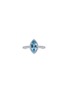 首图 - 点击放大 - LC COLLECTION JEWELLERY - 14K White Gold Diamond Aquamarine Ring — US 7