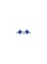 首图 - 点击放大 - LC COLLECTION JEWELLERY - Double Clover 18K White Gold Diamond Blue Sapphire Ring — Size HK 14/ EU 54