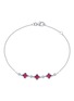 首图 - 点击放大 - LC COLLECTION JEWELLERY - Floral 18K White Gold Diamond Ruby Bracelet
