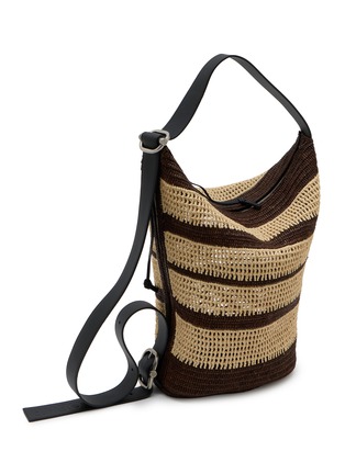细节 - 点击放大 - LOEWE - Medium Loop Raffia Bucket Bag