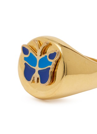 细节 - 点击放大 - WILHELMINA GARCIA - Butterfly Signet Ring