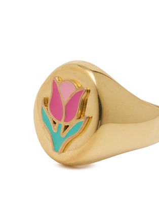 细节 - 点击放大 - WILHELMINA GARCIA - Tulip Signet Ring