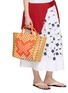 模特儿示范图 - 点击放大 - FARM RIO - Butterfly Woven Tote Bag