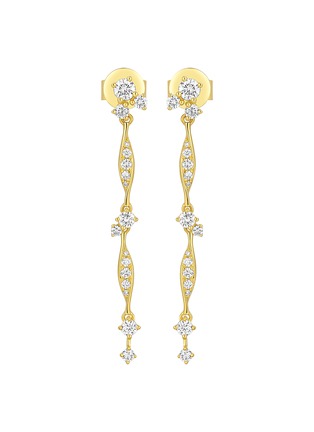 细节 - 点击放大 - LC COLLECTION JEWELLERY - 18K Gold Diamond Drop Earrings