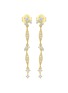 细节 - 点击放大 - LC COLLECTION JEWELLERY - 18K Gold Diamond Drop Earrings