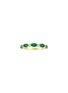 首图 - 点击放大 - LC COLLECTION JEWELLERY - 14K Gold Diamond Emerald Ring — Size US 7