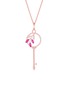首图 - 点击放大 - LC COLLECTION JEWELLERY - 18K Rose Gold Diamond Ruby Pendant