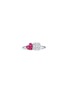 首图 - 点击放大 - LC COLLECTION JEWELLERY - 18K White Gold Diamond Ruby Ring — Size US 7