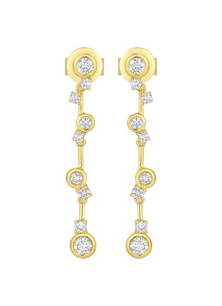 细节 - 点击放大 - LC COLLECTION JEWELLERY - 18K Gold Diamond Drop Earrings