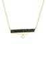 首图 - 点击放大 - LC COLLECTION JEWELLERY - 18K Gold Black White Diamond Necklace