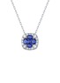 首图 - 点击放大 - LC COLLECTION JEWELLERY - 18K White Gold Diamond Blue Sapphire Necklace