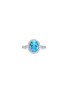 首图 - 点击放大 - LC COLLECTION JEWELLERY - 14K White Gold Diamond Blue Topaz Ring — Size US 7