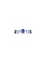 首图 - 点击放大 - LC COLLECTION JEWELLERY - 18K White Gold Baguette Cut Diamond Blue Sapphire Ring — Size US 7