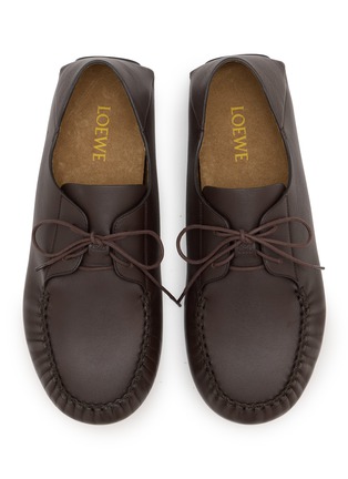 细节 - 点击放大 - LOEWE - Rambla Leather Boat Shoes