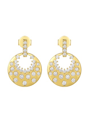 细节 - 点击放大 - LC COLLECTION JEWELLERY - 18K Yellow Gold Diamond Drop Earrings