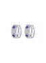 细节 - 点击放大 - LC COLLECTION JEWELLERY - 18K White Gold Diamond Blue Sapphire Earrings