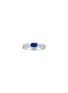 首图 - 点击放大 - LC COLLECTION JEWELLERY - 18K White Gold Diamond Blue Sapphire Ring — Size US 7