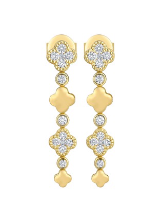 细节 - 点击放大 - LC COLLECTION JEWELLERY - 18K Gold Diamond Drop Earrings