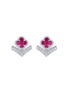 首图 - 点击放大 - LC COLLECTION JEWELLERY - 18K White Gold Diamond Ruby Earrings