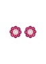 首图 - 点击放大 - LC COLLECTION JEWELLERY - 18K Rose Gold Diamond Ruby Earrings