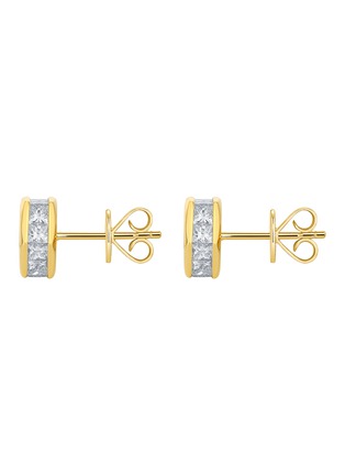 细节 - 点击放大 - LC COLLECTION JEWELLERY - 18K Gold Princess Cut Diamond Stud Earrings