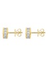细节 - 点击放大 - LC COLLECTION JEWELLERY - 18K Gold Princess Cut Diamond Stud Earrings