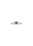 首图 - 点击放大 - LC COLLECTION JEWELLERY - 18K White Gold Diamond Blue Sapphire Ring — Size US 7