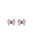 首图 - 点击放大 - LC COLLECTION JEWELLERY - 18K White Gold Diamond Ruby Earrings