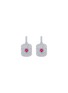 首图 - 点击放大 - LC COLLECTION JEWELLERY - 18K White Gold Diamond Ruby Drop Earrings