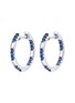 细节 - 点击放大 - LC COLLECTION JEWELLERY - 18K White Gold Blue Sapphire Earrings