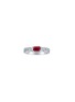 首图 - 点击放大 - LC COLLECTION JEWELLERY - 18K White Gold Diamond Ruby Ring — JP 12
