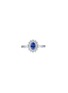 首图 - 点击放大 - LC COLLECTION JEWELLERY - 18K White Gold Diamond Blue Sapphire Ring — US 7