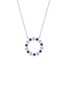 首图 - 点击放大 - LC COLLECTION JEWELLERY - 18K White Gold Diamond Blue Sapphire Necklace