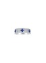 首图 - 点击放大 - LC COLLECTION JEWELLERY - 18K White Gold Diamond Blue Sapphire Ring — US 7