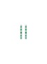 首图 - 点击放大 - LC COLLECTION JEWELLERY - 18K White Gold Diamond Emerald Earrings